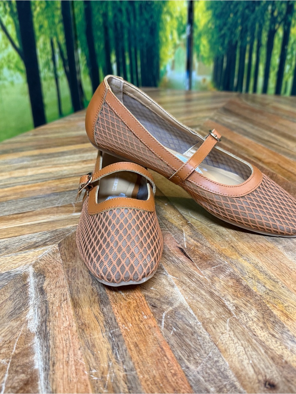 NWT SAKS 5th AVE brand Mary Jane Mesh Shoes Sz 6 NEVER WORN